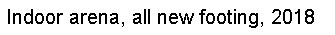 Text Box: Indoor arena, all new footing, 2018